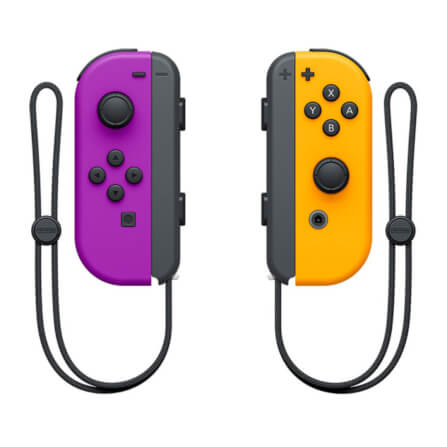 จอยเกมไร้สาย Nintendo Switch Joy Controller สีม่วง/ส้ม_2